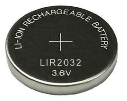 LIR2032 Panasonic, akumulátor lithium 3,6V  40mAh - holý článek