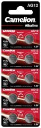 AG12 CAMELION alkaline 1,5V / 386, 43A, 112GA, 186 /. BL10, cena 1ks