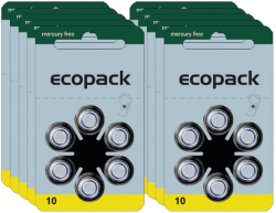 Baterie do naslouchadel ECOPACK PR10 / PR70, MASTERPACK 50 (300ks)