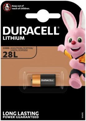 28L Duracell lithium 6V PX28L, V28PXL, 2CR1/3N (25,2x13mm), náhr