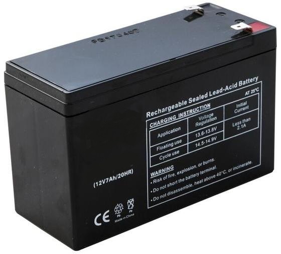 Baterie 12V 7Ah, AGM záložní olověný akumulátor pro UPS, EPS, a