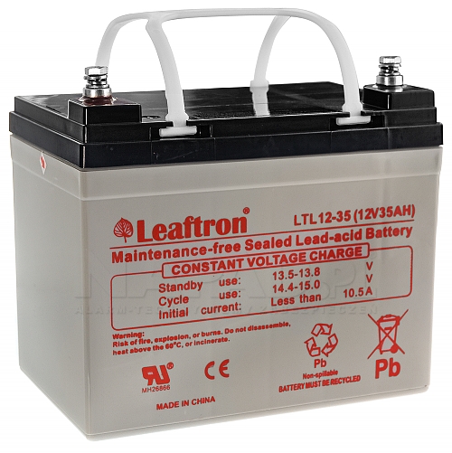 Baterie LTL 12V 35Ah, AGM záložní olověný akumulátor s životnos