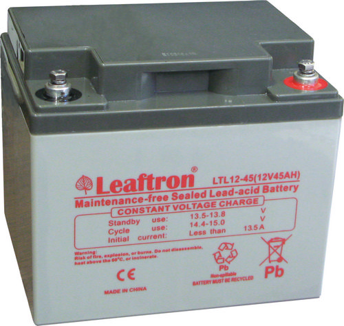 Baterie LTL 12V 45Ah, AGM záložní olověný akumulátor s životnos